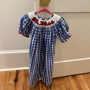 Ole Miss smocked dress
